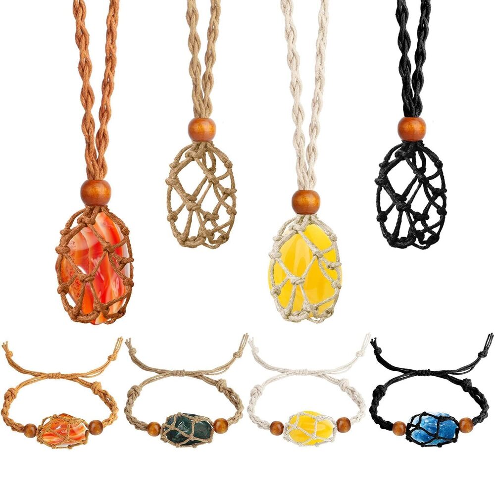 8188 Crystal Necklace Bracelet Holder, Adjustable Empty Cage Cord, Necklace